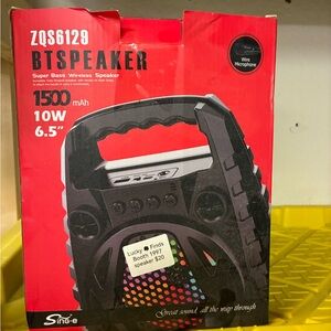 Black Portable Bluetooth Speaker